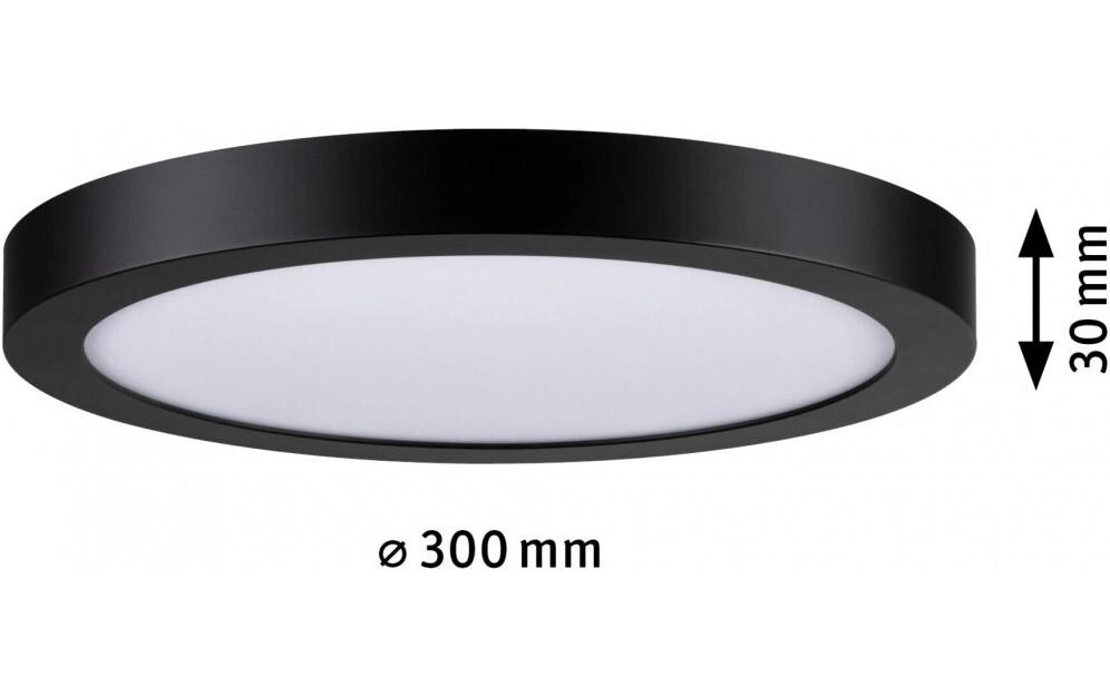 Paulmann LED Panel Abia rund 300 mm Schwarz