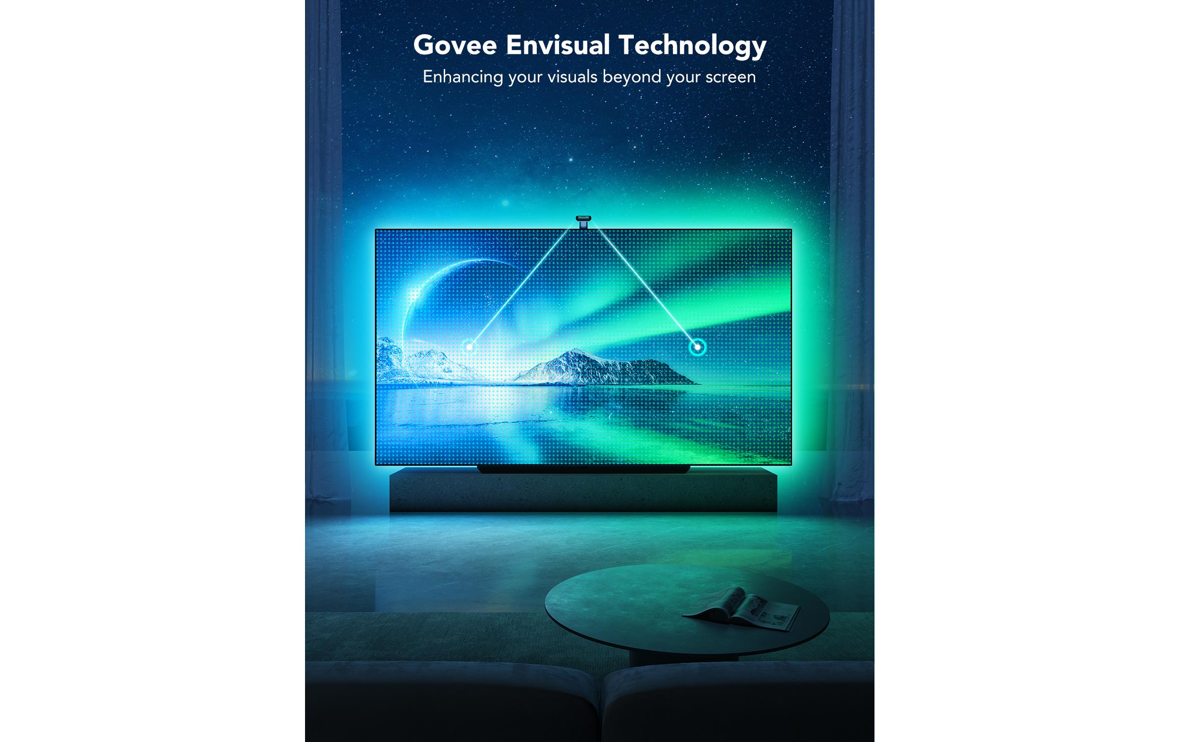 Govee Envisual TV Backlight T2, 55-65, RGBIC, WiFi, BT