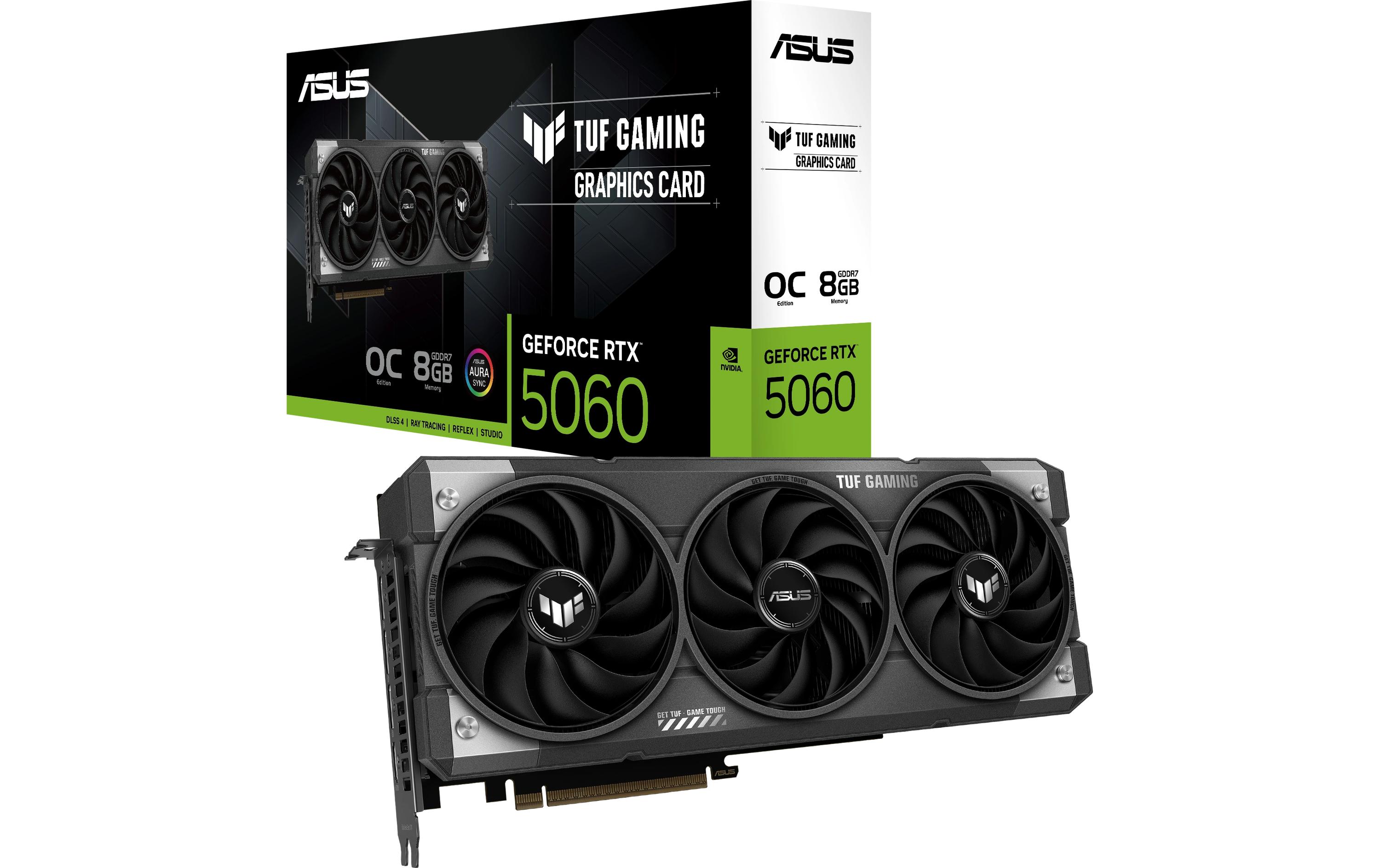 ASUS Grafikkarte TUF Gaming GeForce RTX 5060 8 GB OC Edition ASUS Grafikkarte TUF Gaming GeForce RTX 5060 8 GB OC Edition
