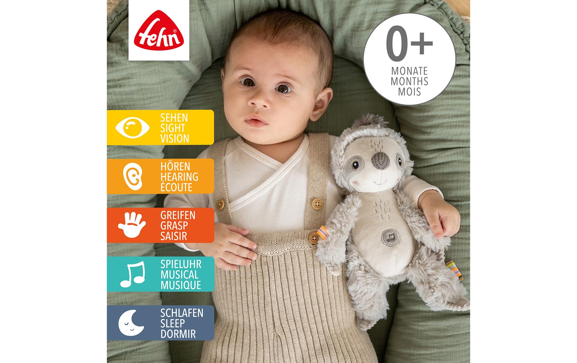 fehn Einschlafhilfe Faultier Grau/Beige