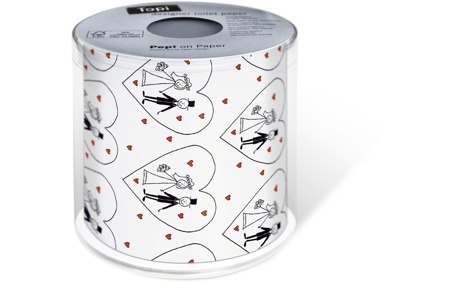 Paper + Design Toilettenpapier Wedding Rollen, 3-lagig, Weiss Paper + Design Toilettenpapier Wedding Rollen, 3-lagig, Weiss