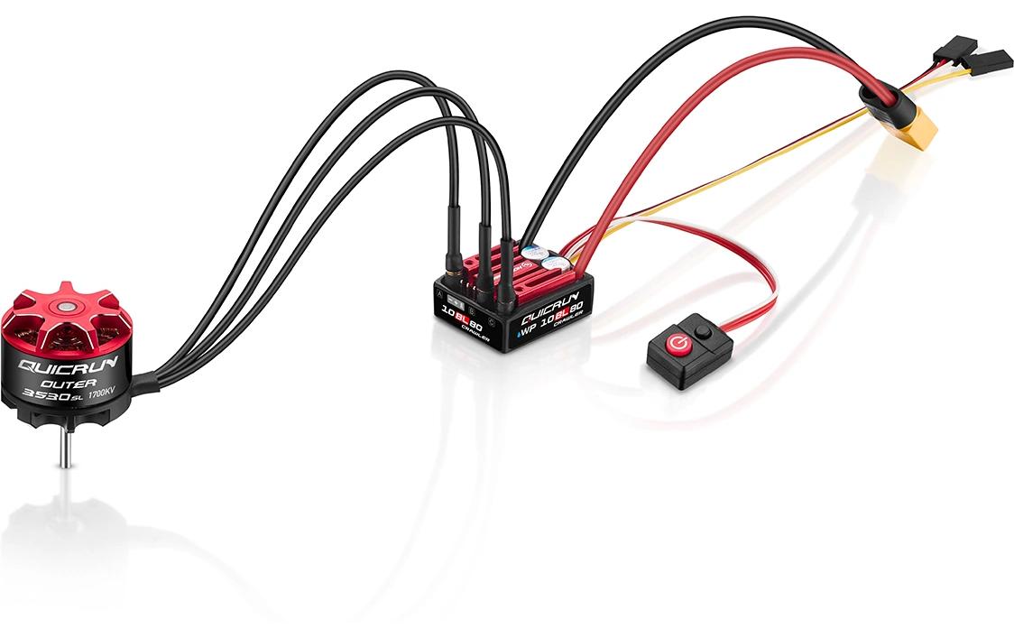 Hobbywing Brushless Regler QuicRun WP10BL80 G2 80 A BEC 5 A