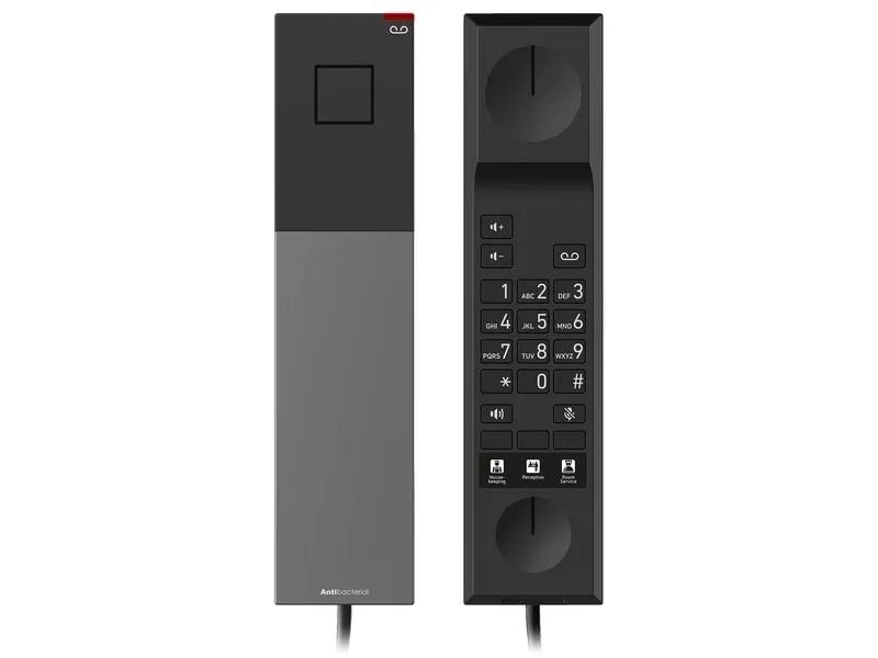 snom Tischtelefon HD300A, Analoges Hoteltelefon Schwarz snom Tischtelefon HD300A, Analoges Hoteltelefon Schwarz