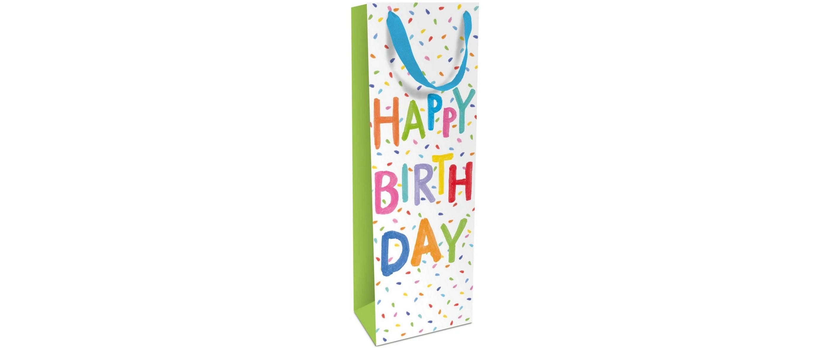 Braun + Company Flaschentasche Happy Birthday 12 x 36 x 8 cm