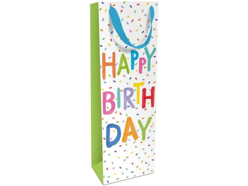 Braun + Company Flaschentasche Happy Birthday 12 x 36 x 8 cm