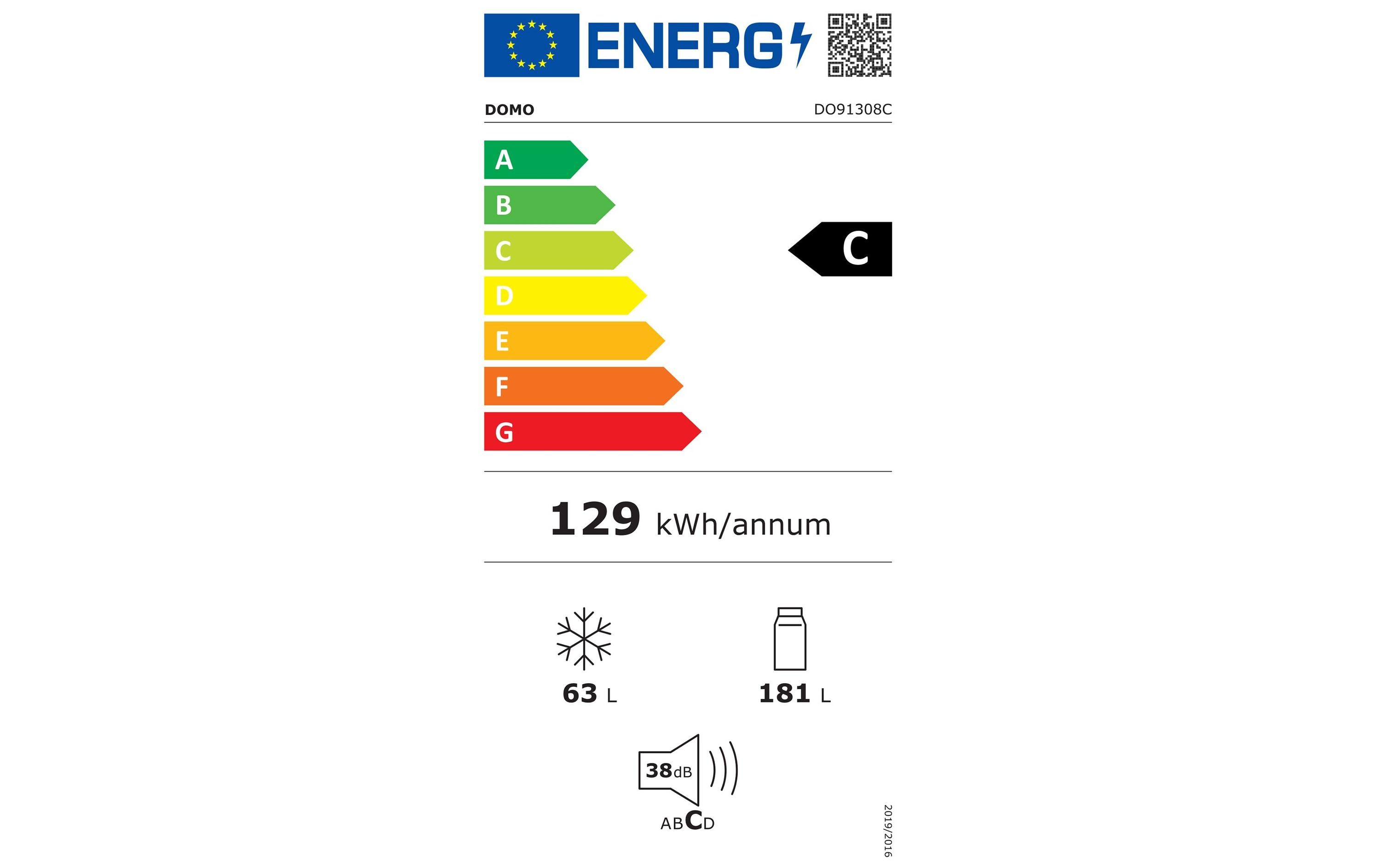 Domo Kühl-Gefrierkombination DO91308C Rechts