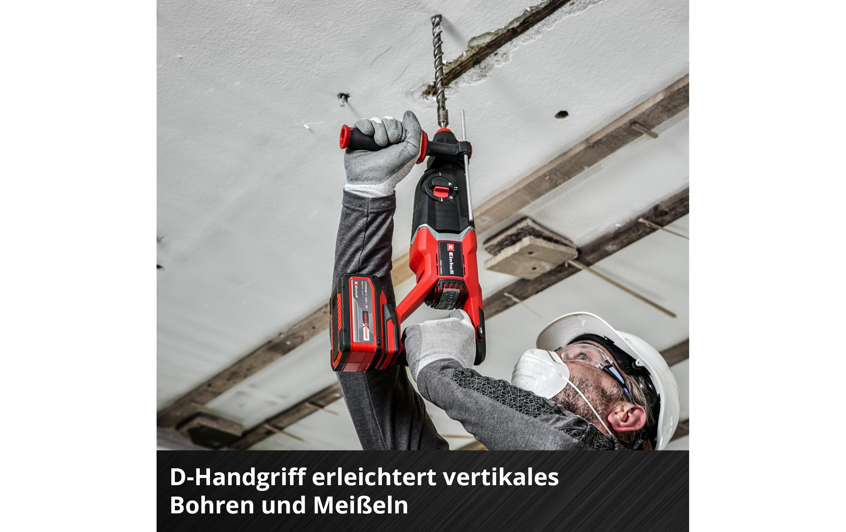 Einhell Bohrhammer TP-HD 18/26 D Li BL – Solo