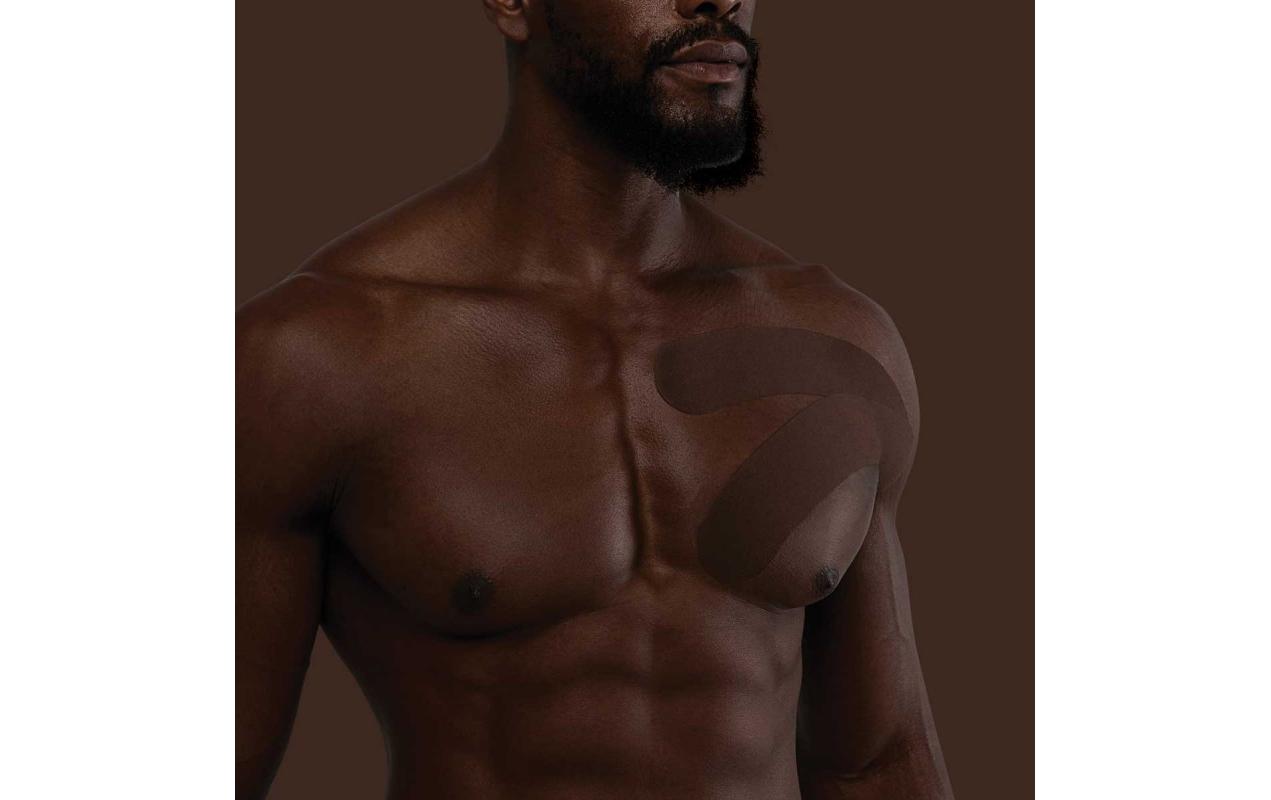 K-Tape My Skin very dark brown 5 cm x 5 m Braun