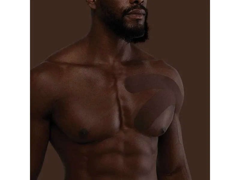 K-Tape My Skin very dark brown 5 cm x 5 m Braun