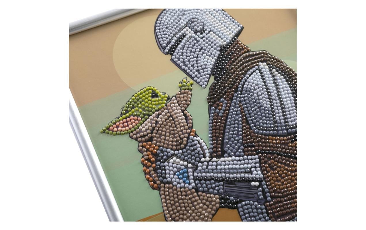 CRAFT Buddy Bastelset Crystal Art Grogu & Mando 21 x 25 cm