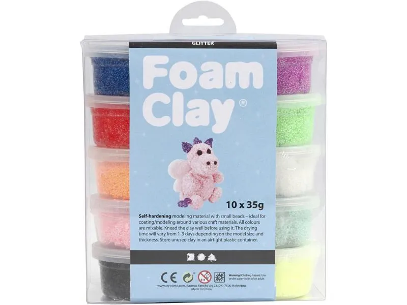 Creativ Company Modellier-Set Foam Clay Glitzer Creativ Company Modellier-Set Foam Clay Glitzer