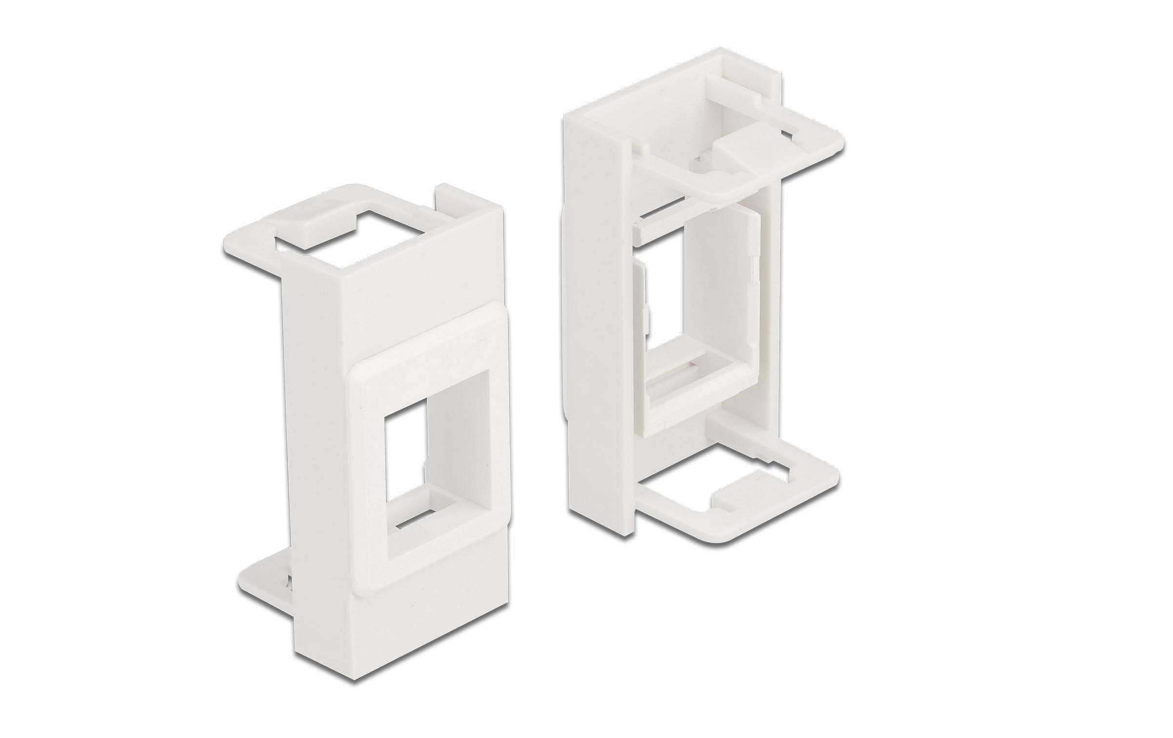 Delock Easy 45 Modul Keystone Halterung weiss/weiss