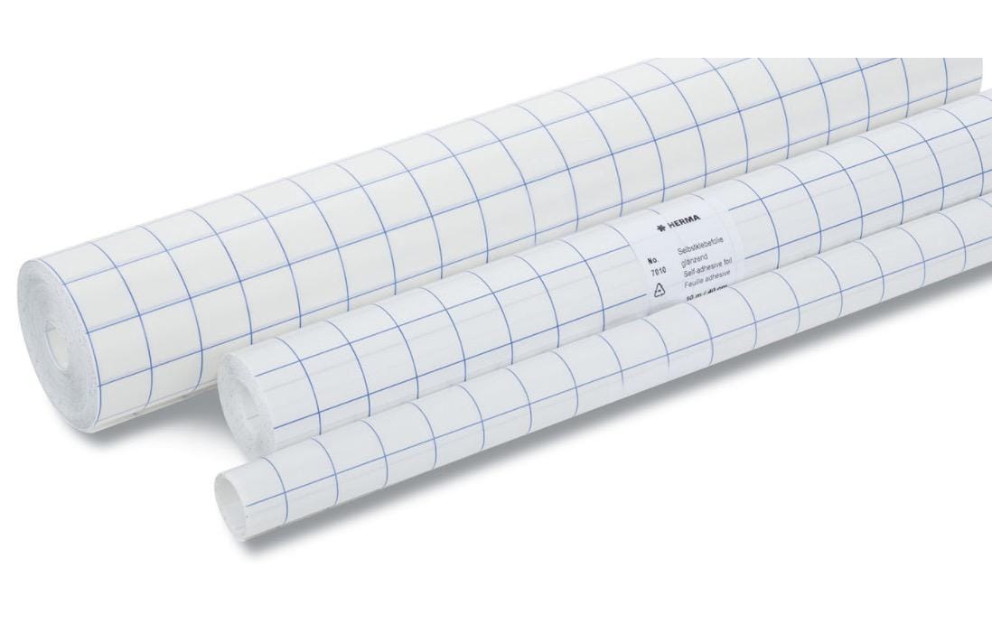 HERMA Einbandfolie 40 cm x 3 m Buchschutzfolie, selbstklebend