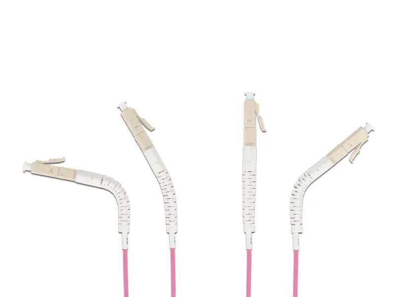 Delock LWL-Patchkabel Multimode LC – LC, OM4, Duplex, 1 m