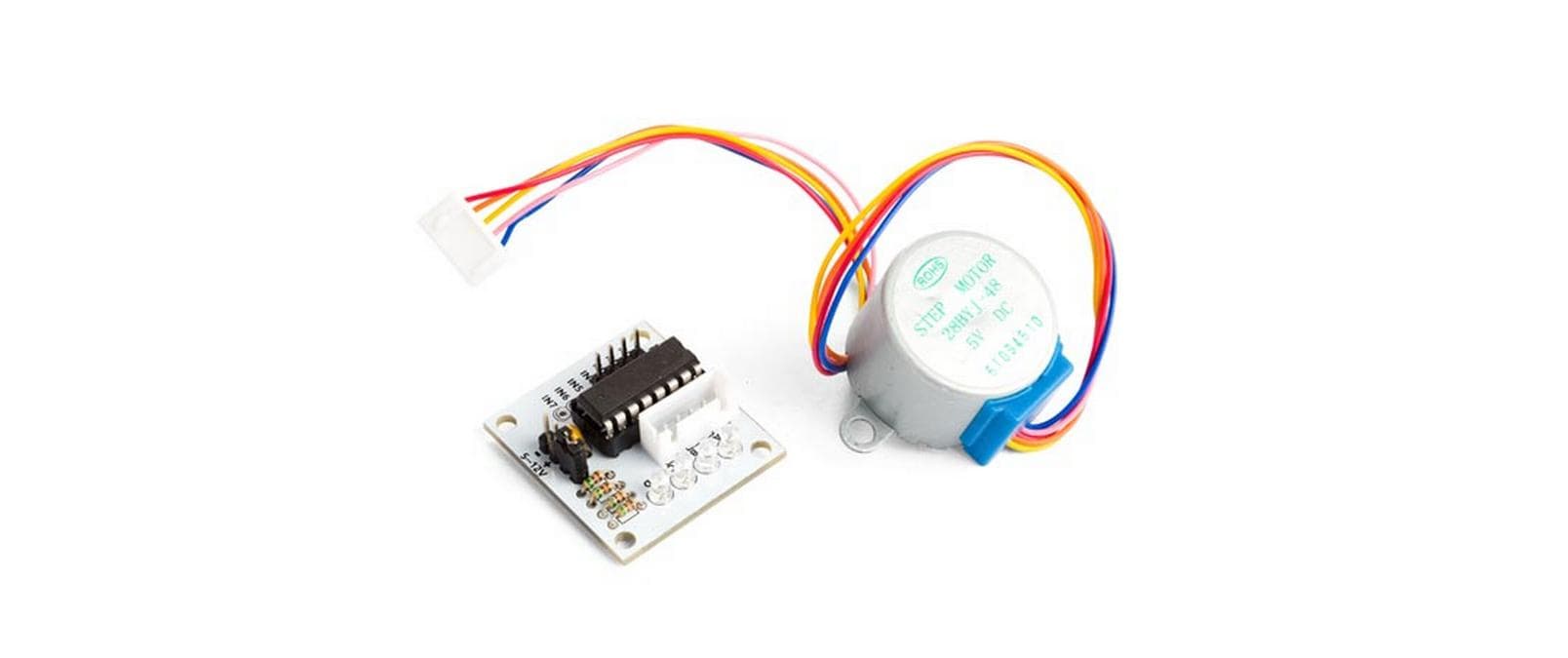 Whadda Schrittmotor 5 V DC mit ULN2003 Treiber ULN2003