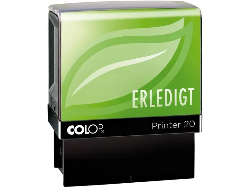 Colop Wort- und Datumsstempel Green Line «ERLEDIGT», Blau Colop Wort- und Datumsstempel Green Line «ERLEDIGT», Blau