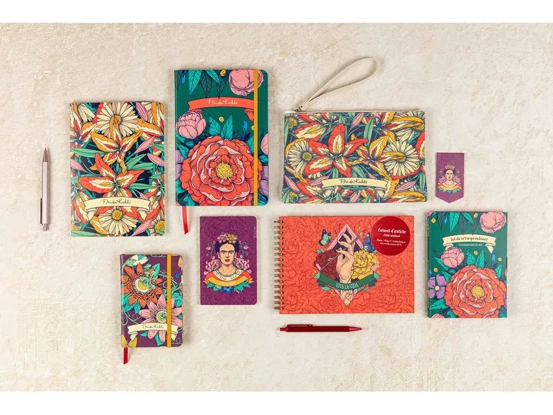 Clairefontaine Notizbuch Frida Kahlo assortiert, A5, Liniert, Mehrfarbig Clairefontaine Notizbuch Frida Kahlo assortiert, A5, Liniert, Mehrfarbig