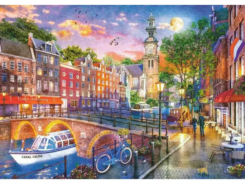 Ravensburger Puzzle Sonnenuntergang Amsterdam 1000 Teile