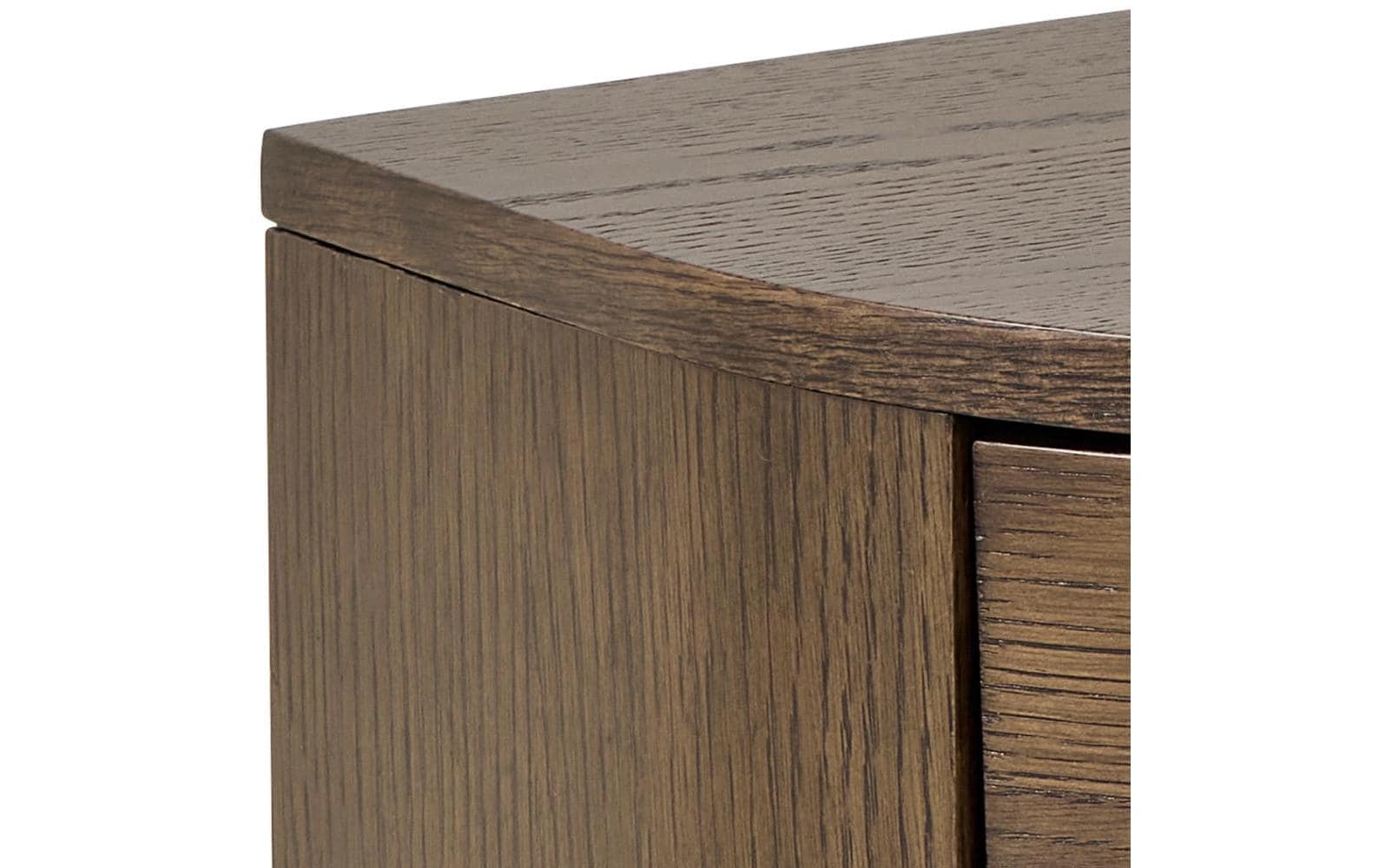 AC Design Nachttisch Paron Dunkelbraun, 40 x 31.5 x 60 cm