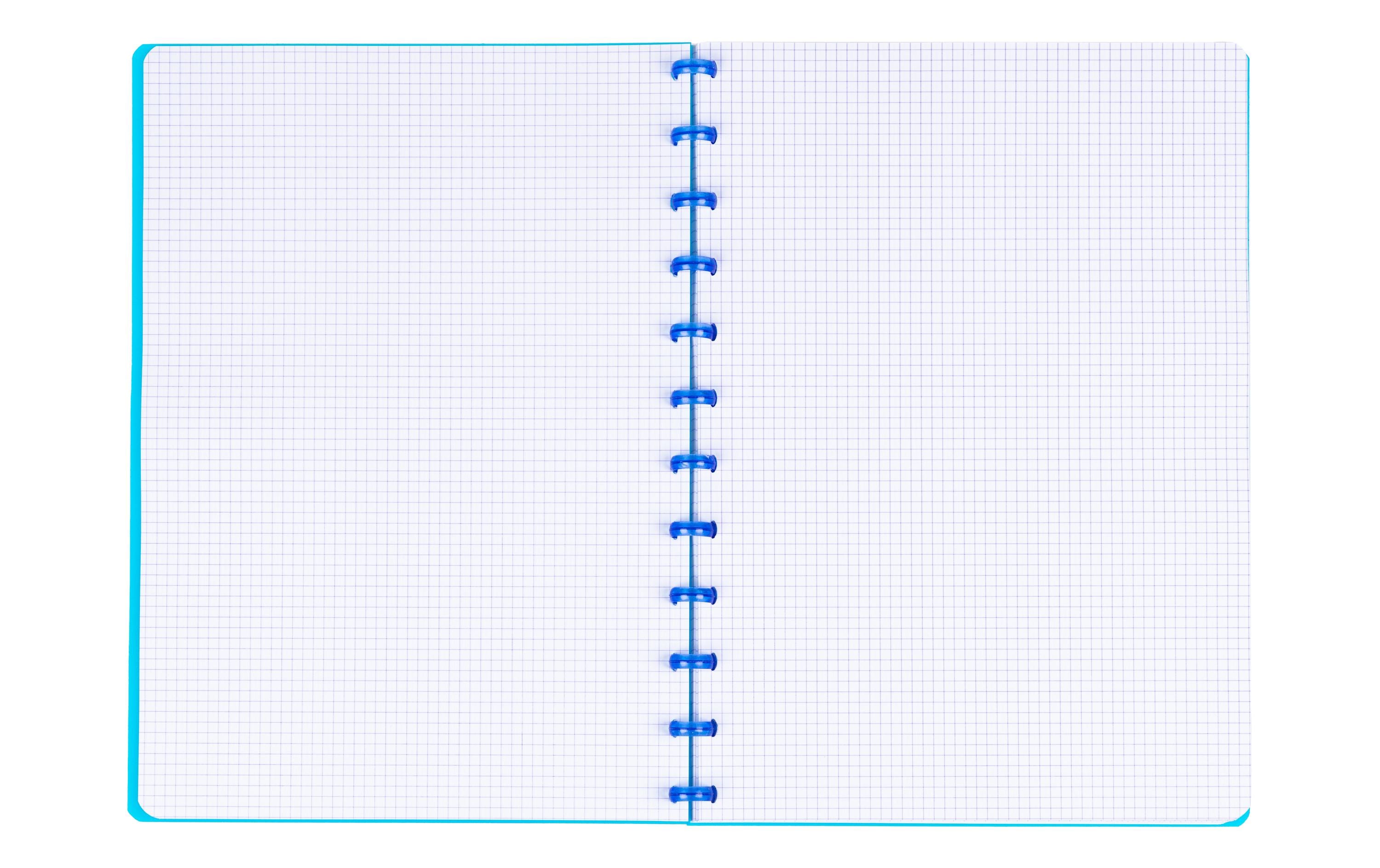 Adoc Notizheft Pap-Ex Colorline, A4, Blau, kariert
