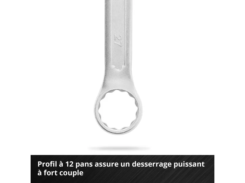 Einhell Einleger E-Case Gabelringschlüssel-Set, 19-teilig,