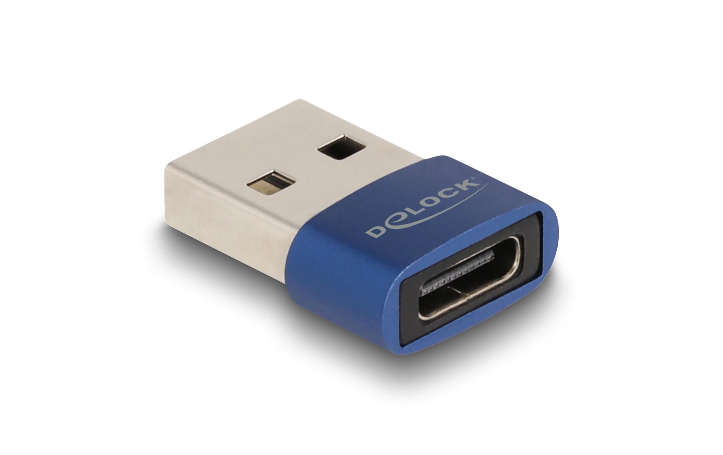 Delock USB 2.0 Adapter USB-A Stecker - USB-C Buchse