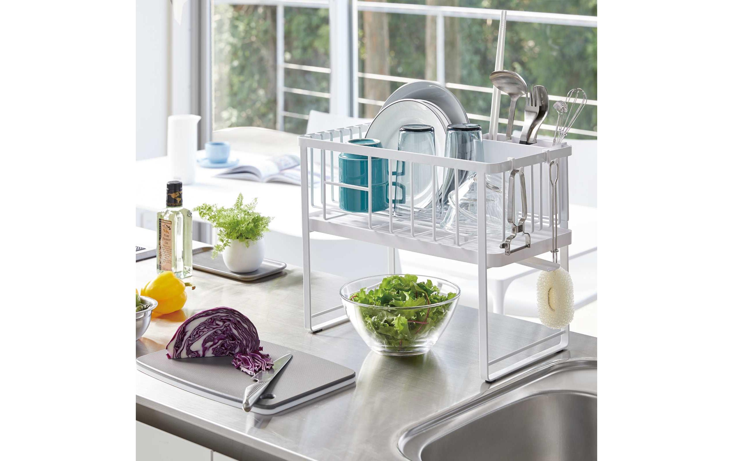 Yamazaki Abtropfgestell Tower Weiss