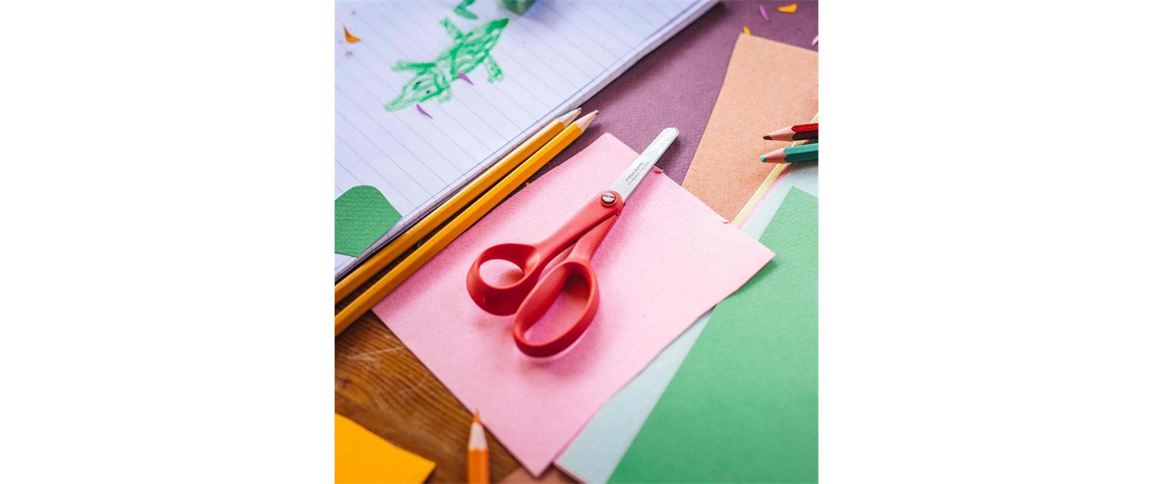 Fiskars Kinderschere Classic 13 cm, Edelstahl, Linkshänder