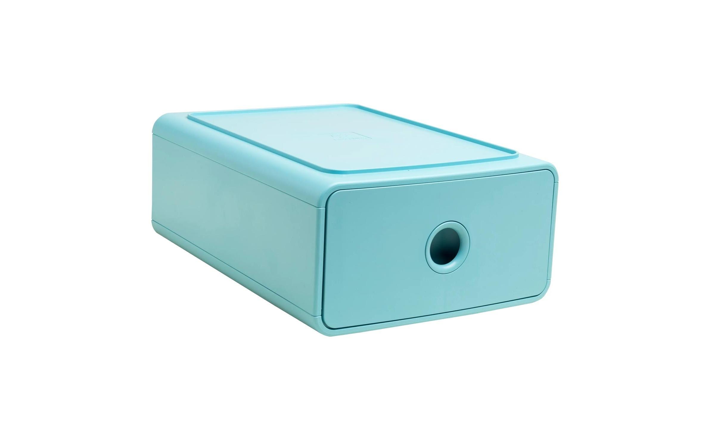 Exacompta Schubladenbox Tiny Box Skandi, 1 Schublade, A5+, Frostblau