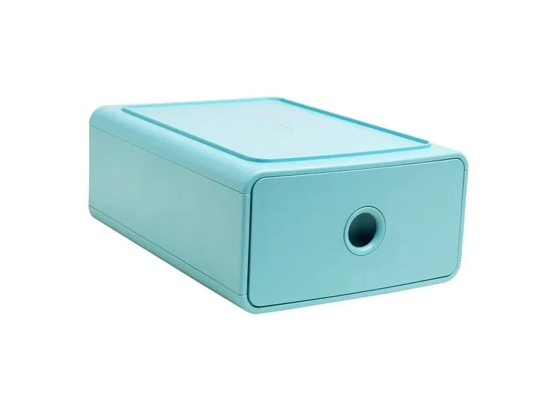 Exacompta Schubladenbox Tiny Box Skandi, 1 Schublade, A5+, Frostblau