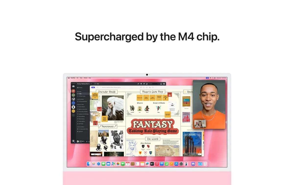 Apple iMac 24 M4 8C GPU / 256 GB / 16 GB Pink