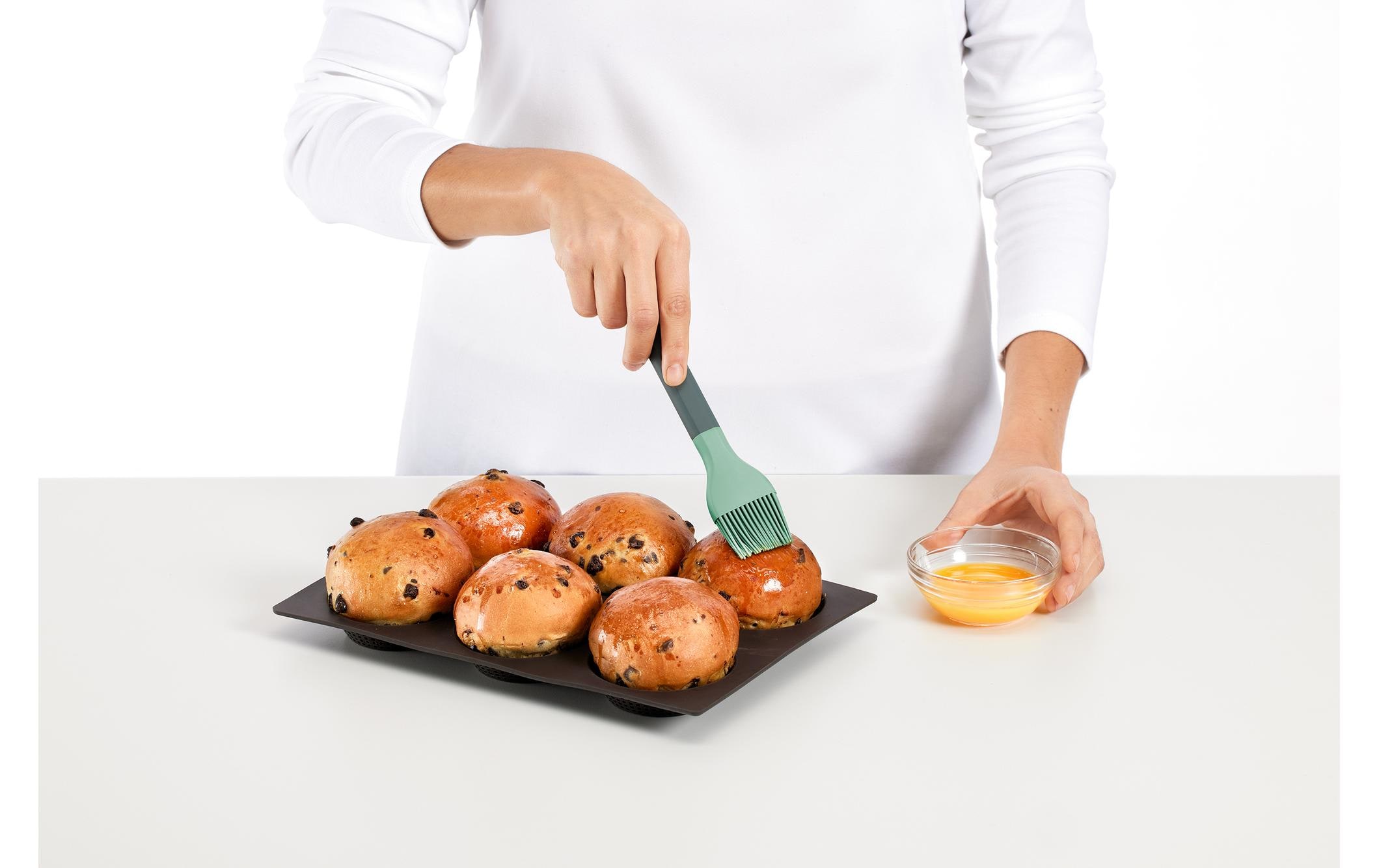 Lékué Bürste ABS/Silikon, Grün/Schwarz