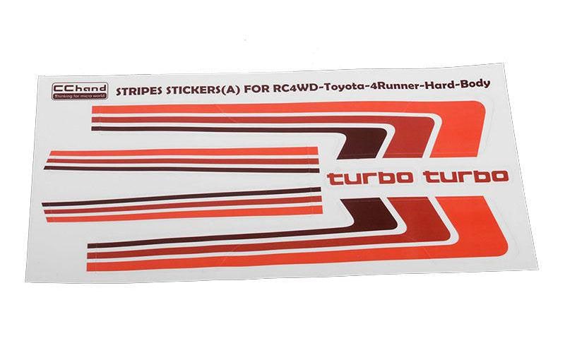 RC4WD Aufkleber Retro Body Stripes 1985 Toyota 4Runner