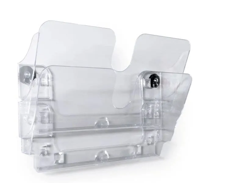 DURABLE Prospektständer Flexiplus 2-er, Transparent, A4 DURABLE Prospektständer Flexiplus 2-er, Transparent, A4
