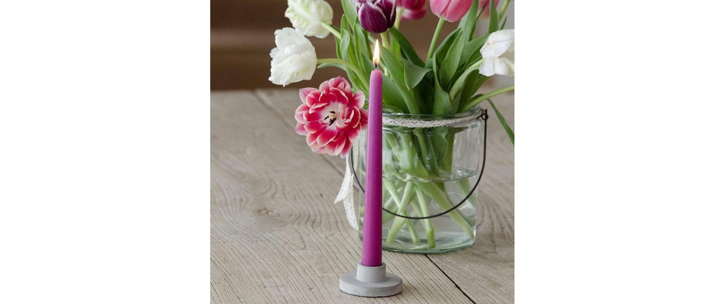 balthasar Etoilekerze 24 cm x 2.2 cm, Himbeer, 10 Stück