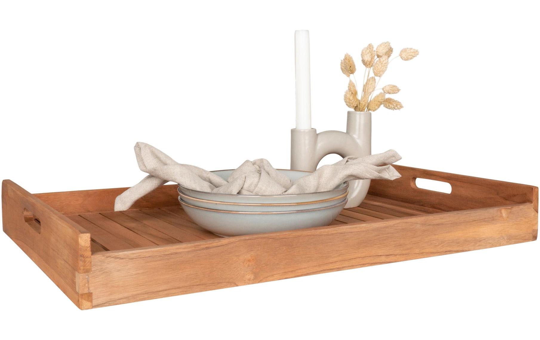 House Nordic Serviertablett Faro Braun