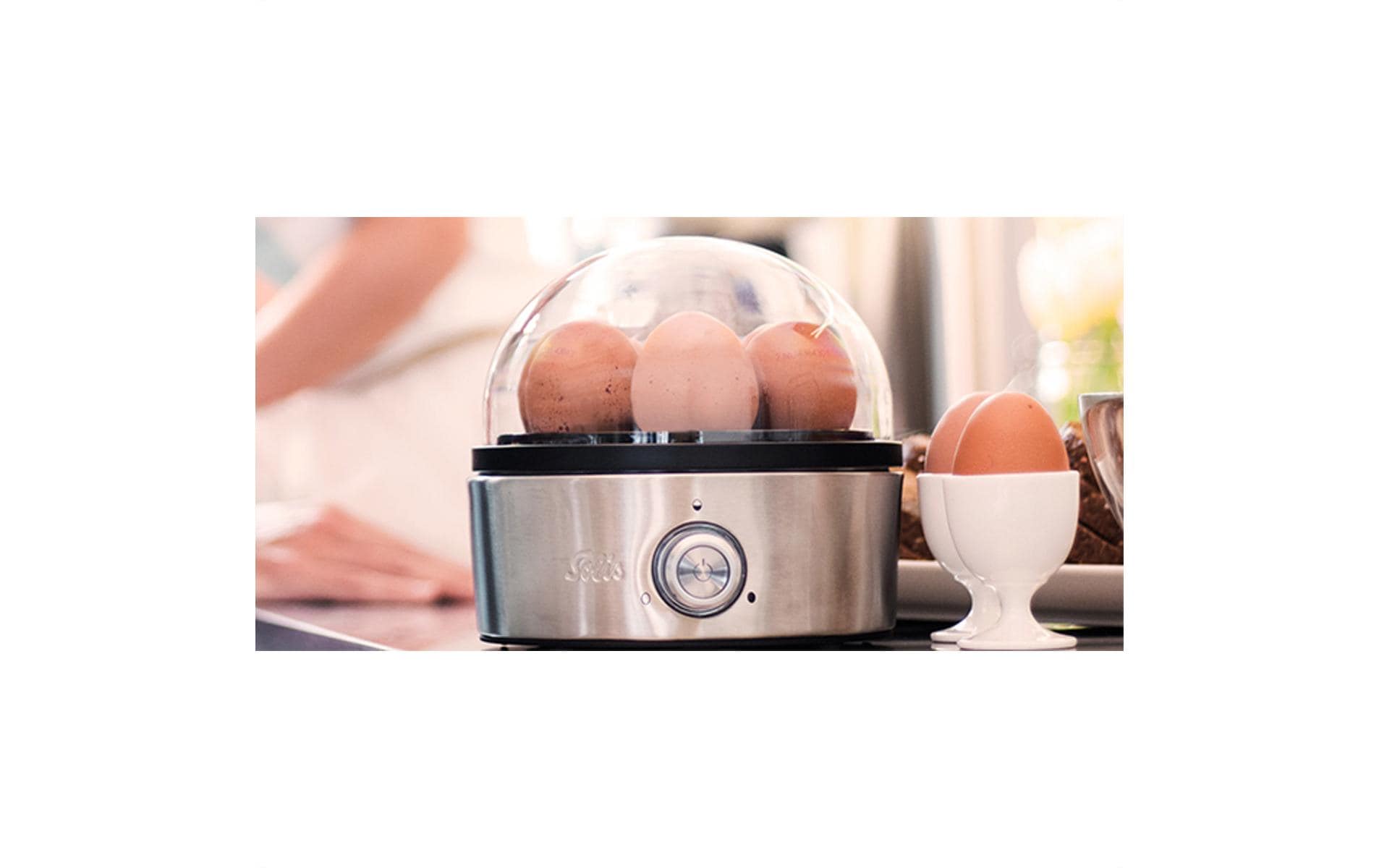 Solis Eierkocher Egg Boiler & More 8272 7 Eier, Silber