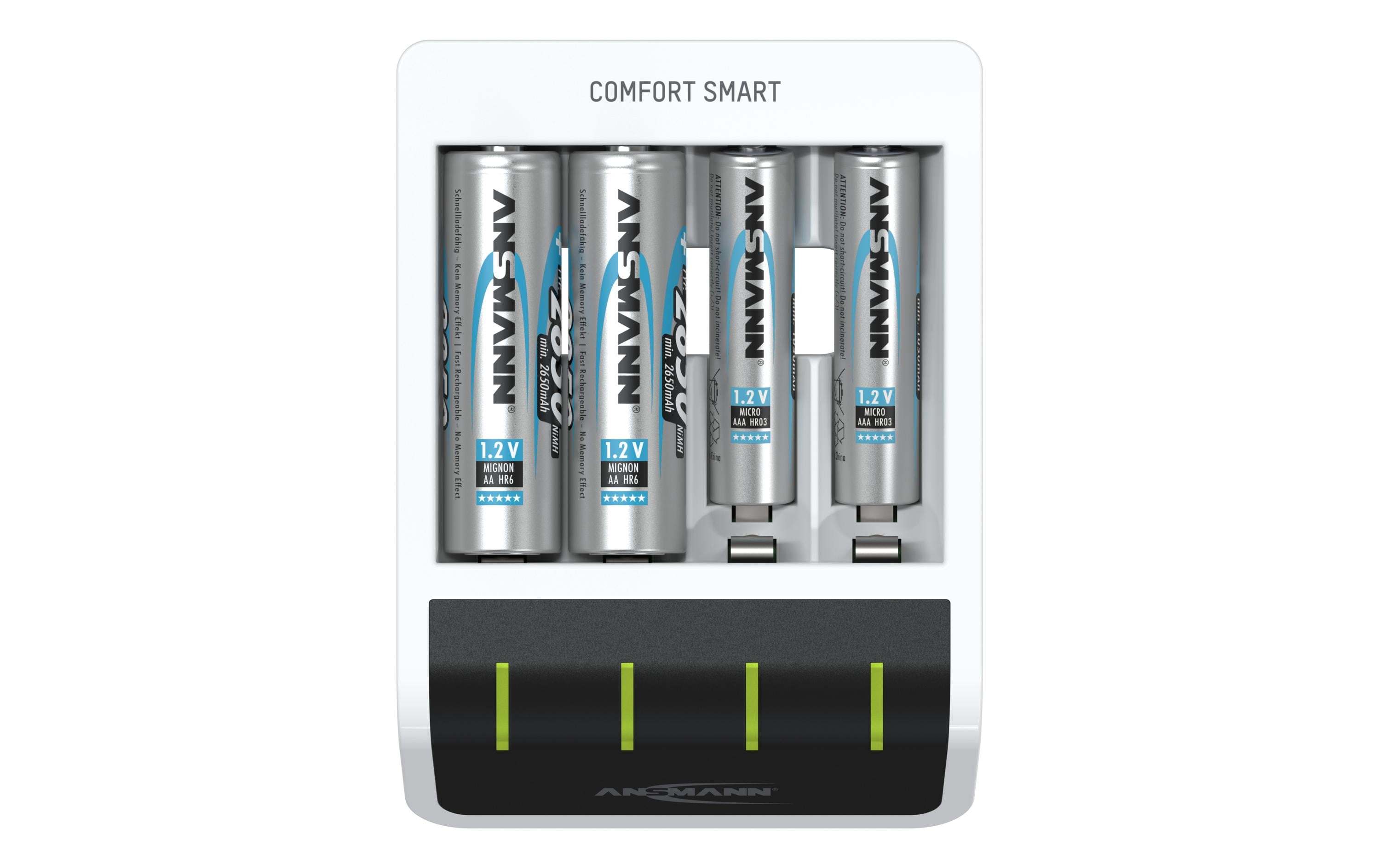 Ansmann Ladegerät Comfort Smart+ 4x AA 2100 mAh