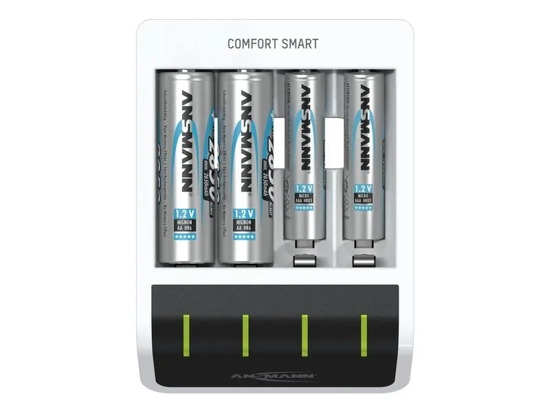 Ansmann Ladegerät Comfort Smart+ 4x AA 2100 mAh