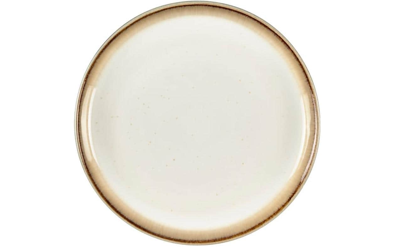 Bitz Frühstücks- & Dessertteller 6 Stück, Crème/Grau