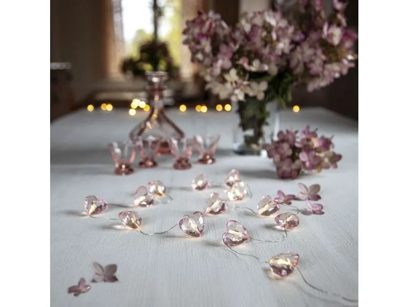 Star Trading Lichterkette Valentine Rosa