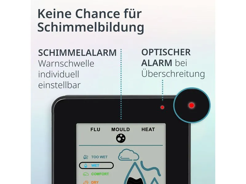 ADE Thermo-/Hygrometer digital Schwarz