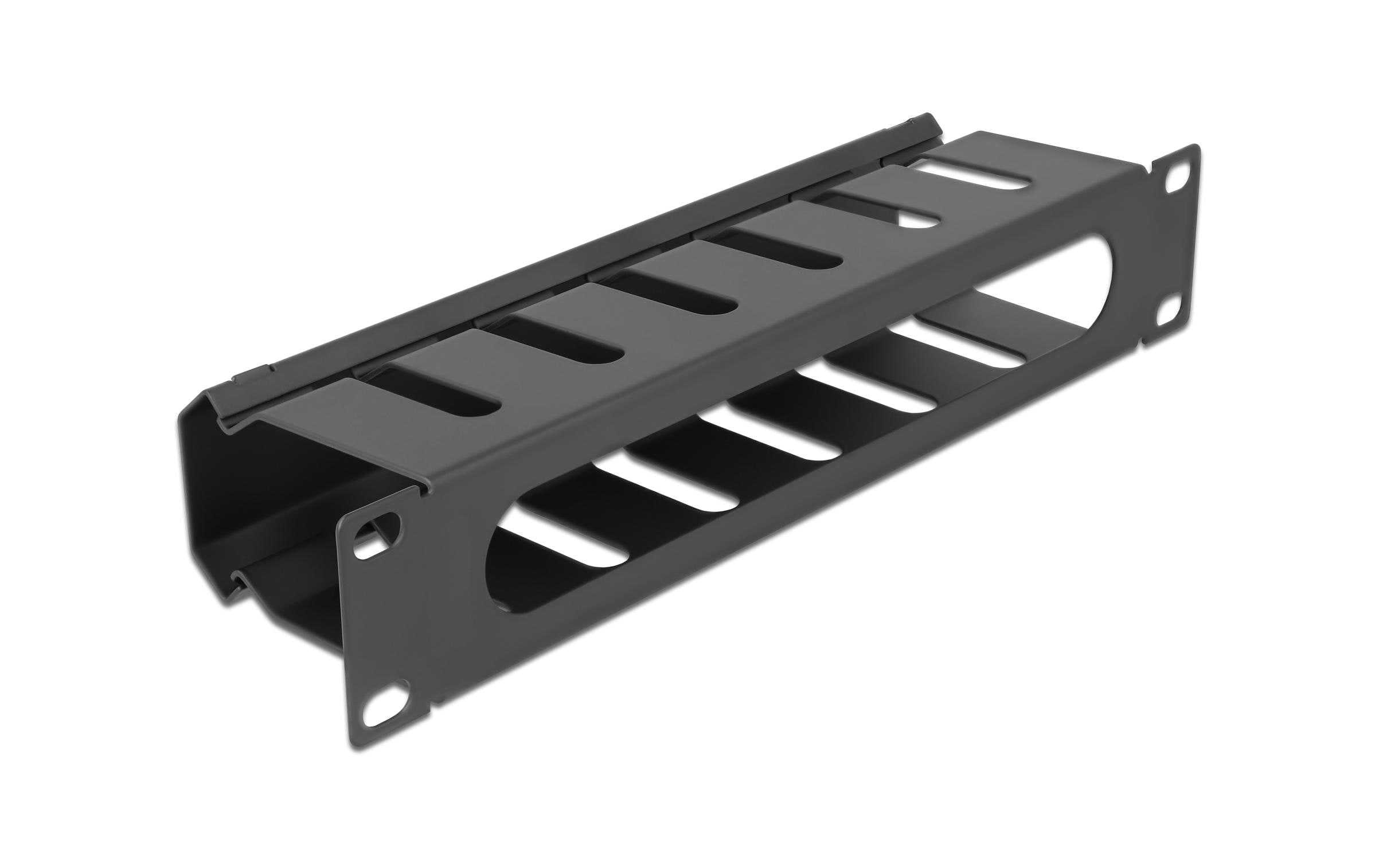 Delock Kabelführungspanel 1HE , Schwarz Delock Kabelführungspanel 1HE , Schwarz