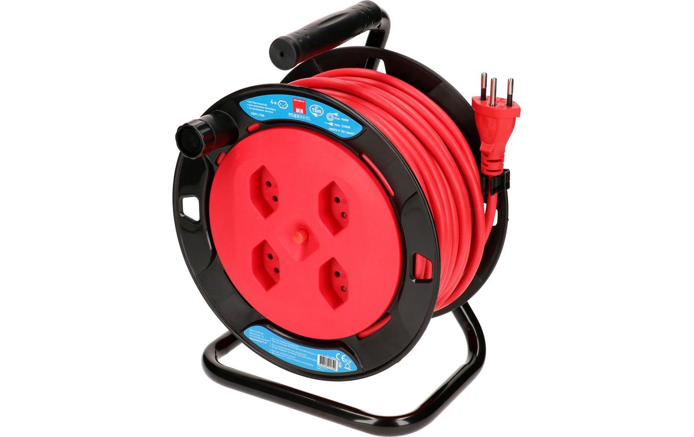 Max Hauri Kabelrolle V2 15 m Rot