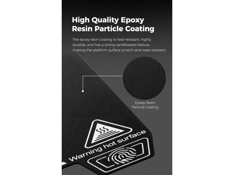Creality K2 Plus Epoxy Resin Bauplatte