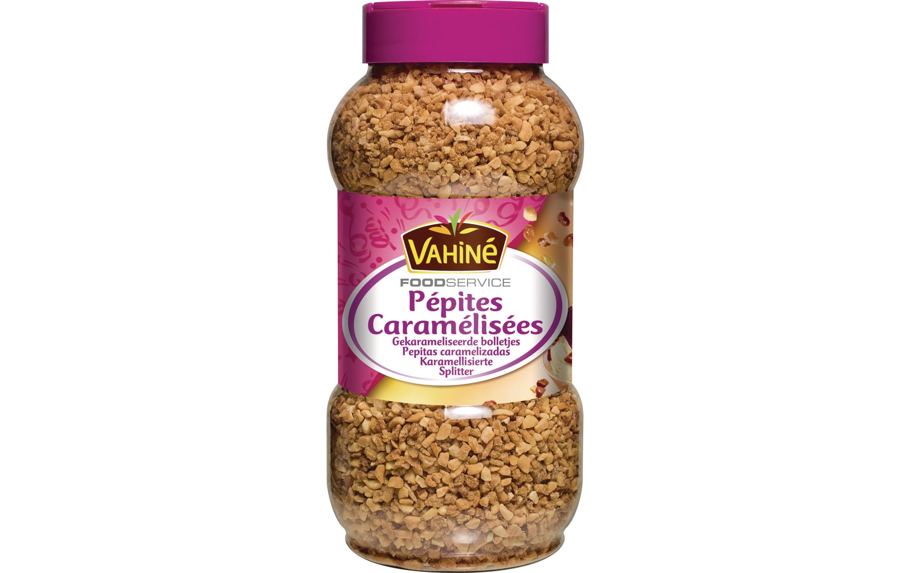 Vahiné Karamellisierte Haselnuss Splitter 540 g Vahiné Karamellisierte Haselnuss Splitter 540 g