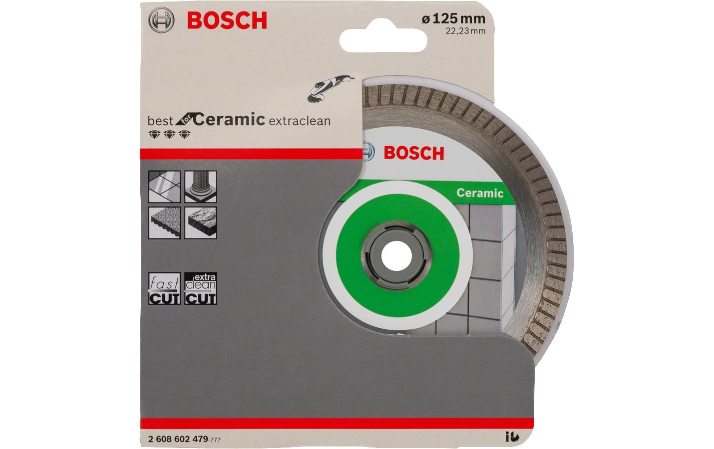 Bosch Professional Diamanttrennscheibe Best for Ceramic, 125 x 1.4 x 7 mm