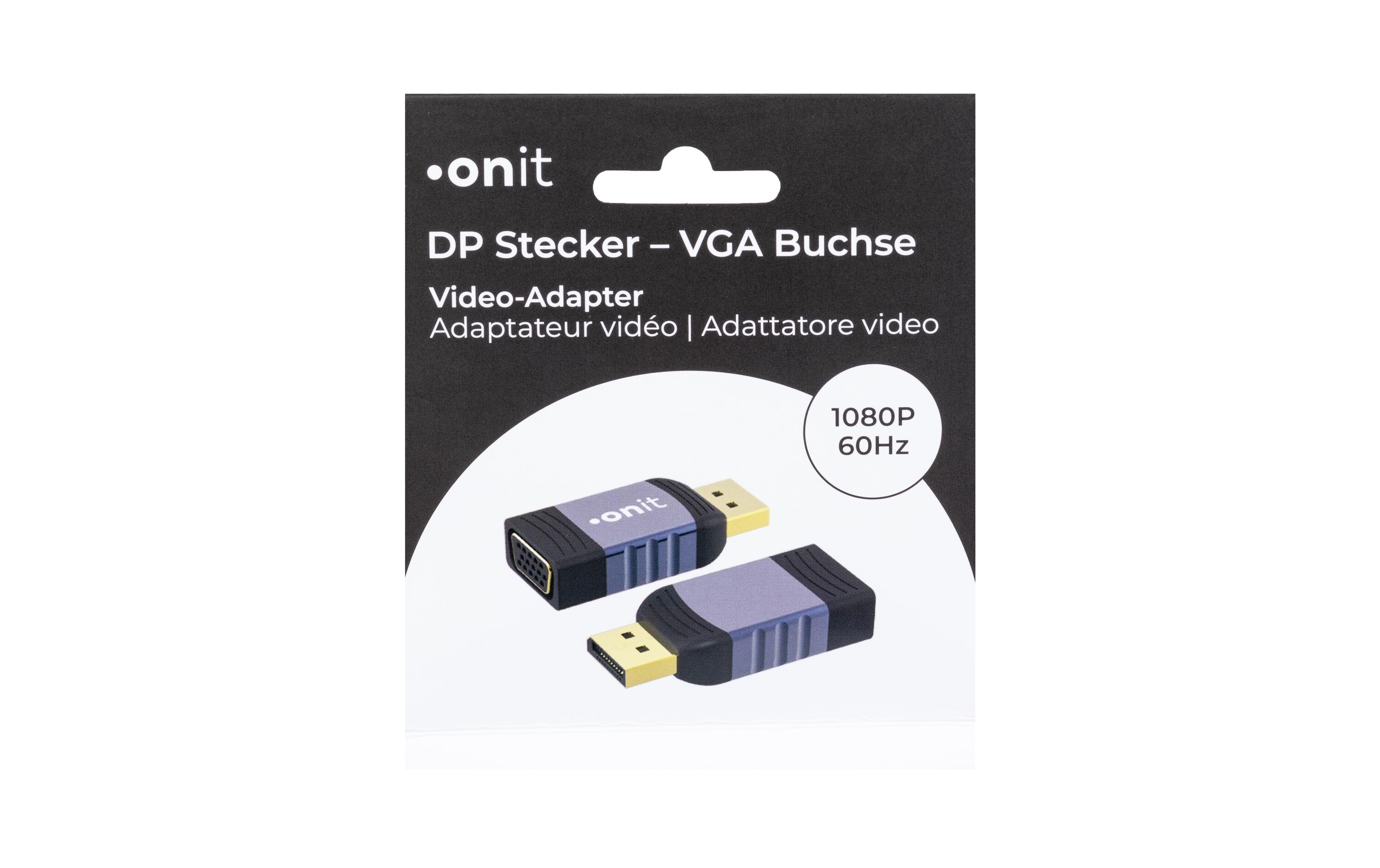 onit Adapter DisplayPort - VGA, 1 Stück
