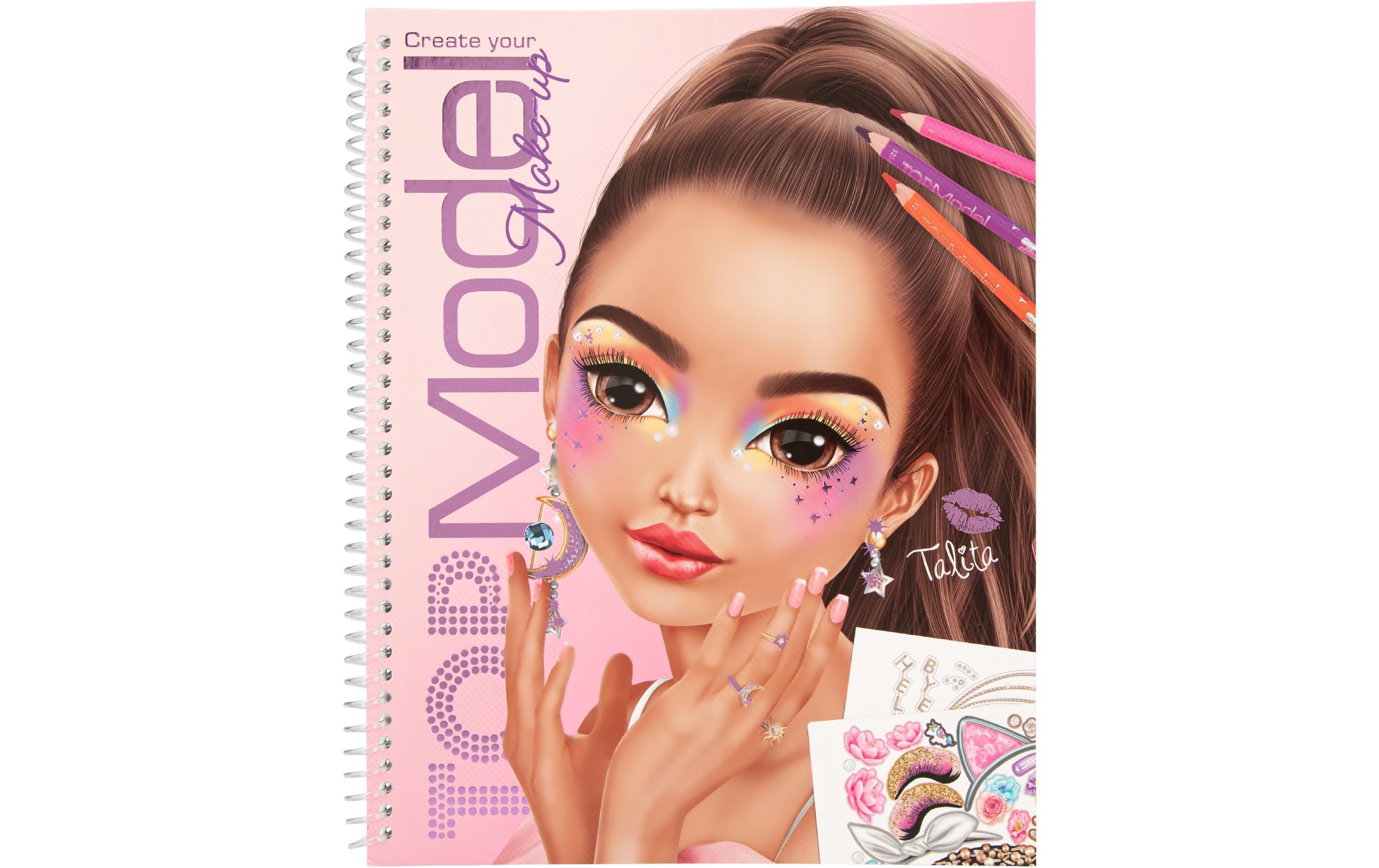 Topmodel Malbuch Make up Top Model 60 Seiten