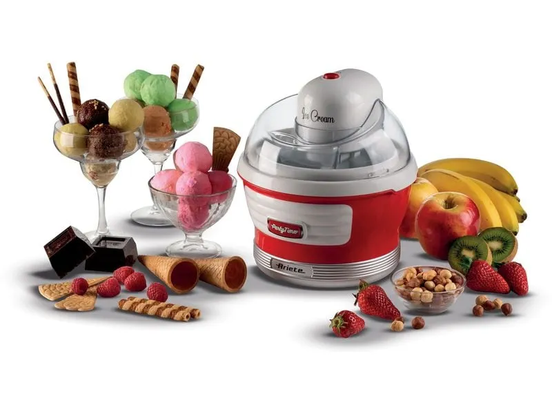 Ariete Glacemaschine Party Time ARI-643-RD 1.5 l, Rot/Weiss Ariete Glacemaschine Party Time ARI-643-RD 1.5 l, Rot/Weiss